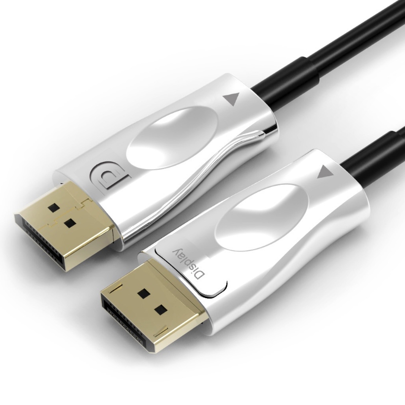 Goedkope man tot man DisplayPort 1.4 AOC vezel optische kabel ondersteuning 8k@60Hz 3D 32.4Gbps 30m lengte