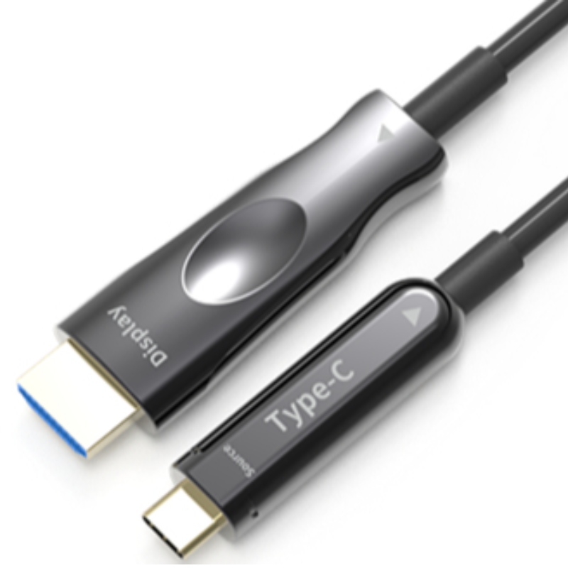 50M (164ft) HDMI USB C aoc-kabel 4K * 2K @ 60Hz 10g voor apple macbook mobiele telefoon naar aangesloten HDTV